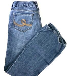 Seven7 Womens Relaxed Bootcut Medium Wash Jeans Size 28